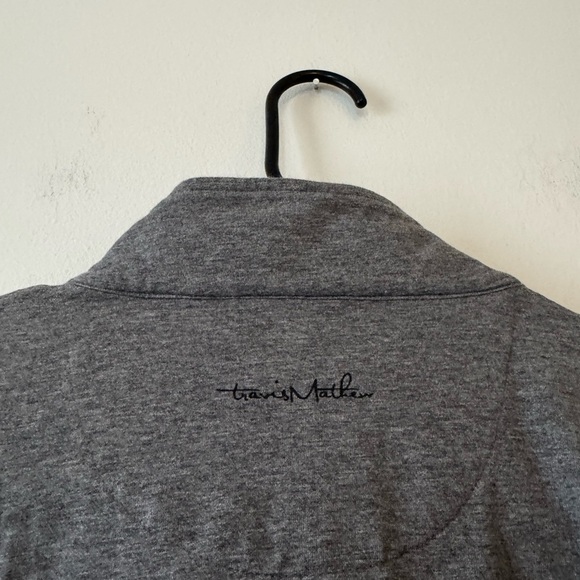 Travis Mathew Gray Men's Pullover Quarter Zip Shirt - Picture 5 of 8